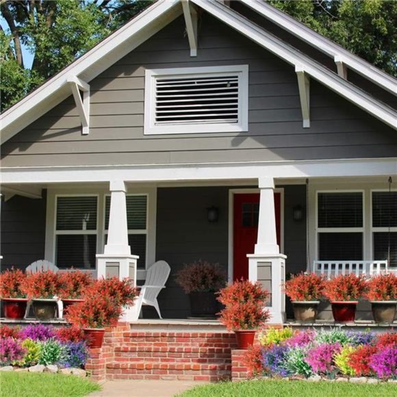 8 Bundles Artificial Lavender Flowers Outdoor UV Resistant Fake Flowers No Fade - Picture 3 of 7